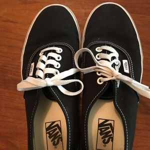 Classic Black Vans / worn less than ten times